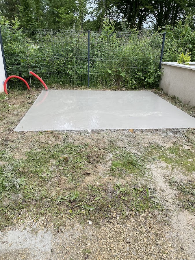 Réalisation d’une dalle en béton