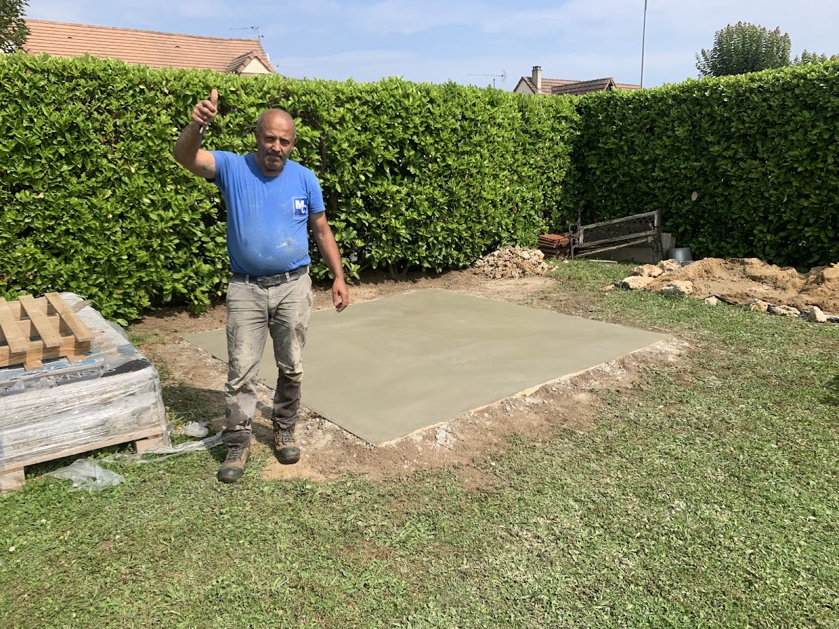 Réalisation d’une dalle en béton