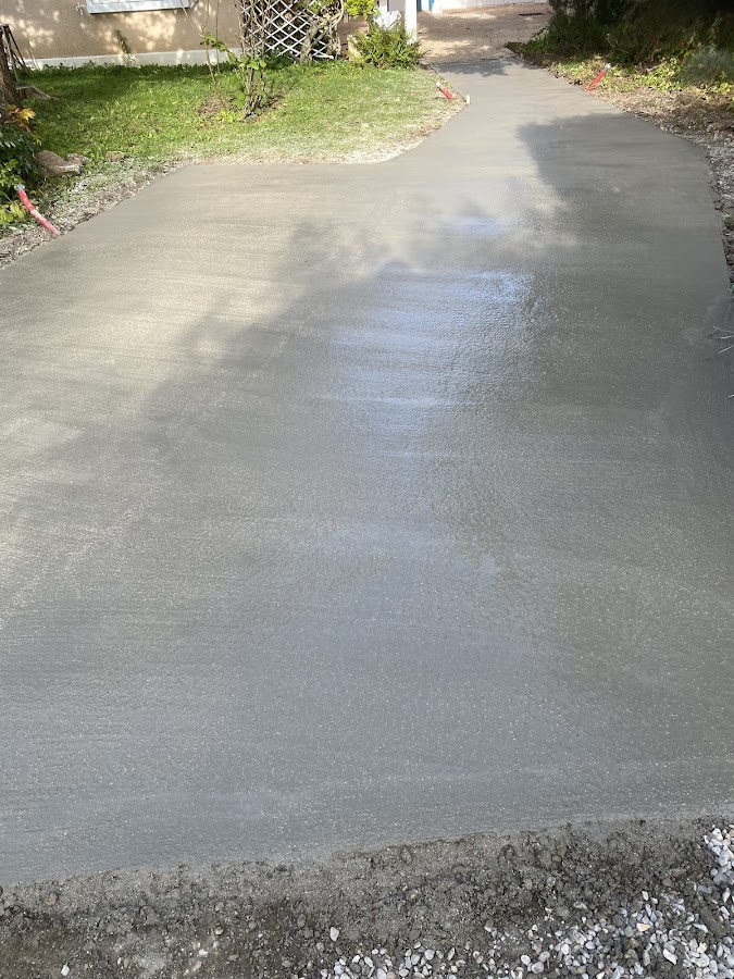 Réalisation d'une dalle en béton