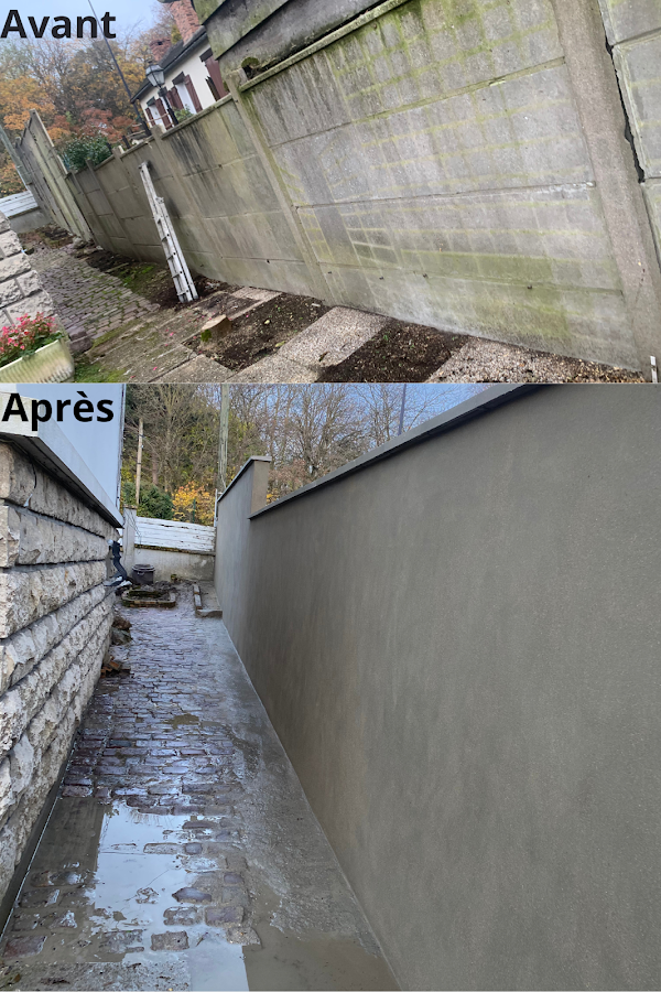 Réalisation d’un mur de clôture