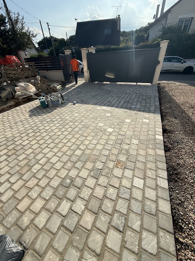Travaux de pavage