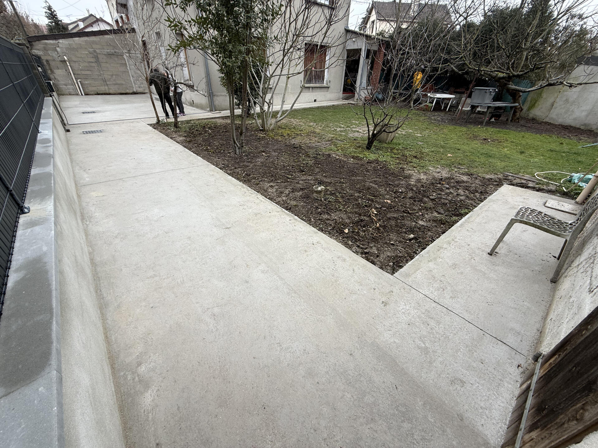 Coulage d’une dalle béton de 85 m² 
