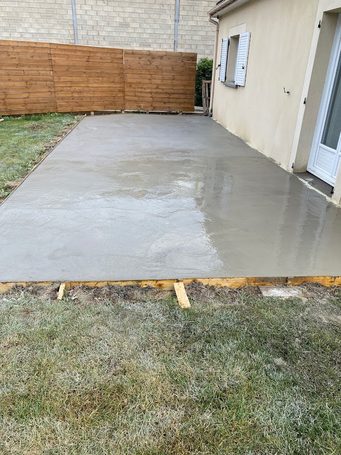Réalisation d’une dalle en béton