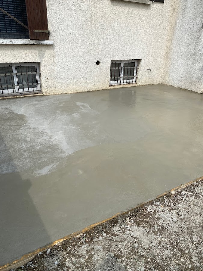 Réalisation d’une dalle béton