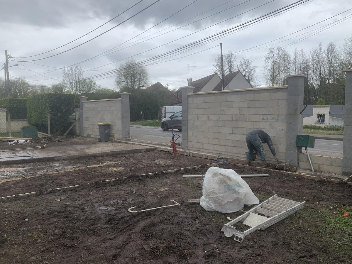 Réalisation d’un murs de clôture 